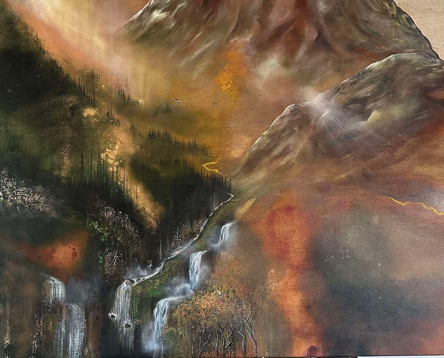 Original painting "Dream of the mountains"