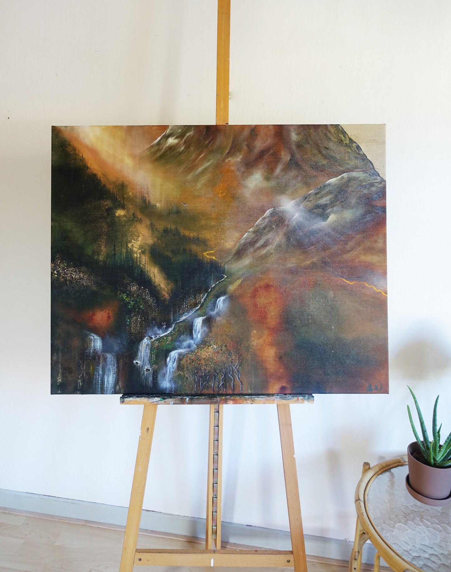 Original painting "Dream of the mountains"